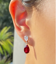 Load image into Gallery viewer, CARAT LONDON ARABELLA RUBY EARRINGS WHITE GOLD
