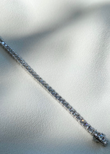 Load image into Gallery viewer, CARAT LONDON FRANCINE ROUND TENNIS BRACELET WHITE GOLD PLATED
