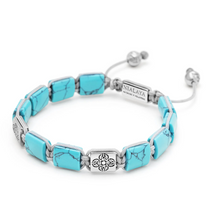 Load image into Gallery viewer, Nialaya The Dorje Flatbead Collection - Turquoise and Silver
