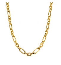 Load image into Gallery viewer, Catherine Zoraida Gold Figaro Cloud Chain Necklace
