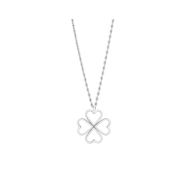 Catherine Zoraida Silver Love Clover Pendant