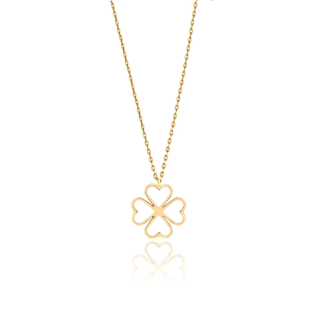 Catherine Zoraida Love Clover Pendant 18ct gold plate