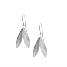 Load image into Gallery viewer, Catherine Zoraida Silver Double Leaf Earrings
