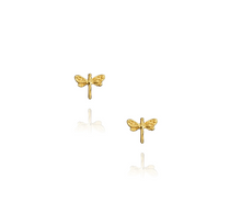 Load image into Gallery viewer, Catherine Zoraida Gold Dragonfly Studs
