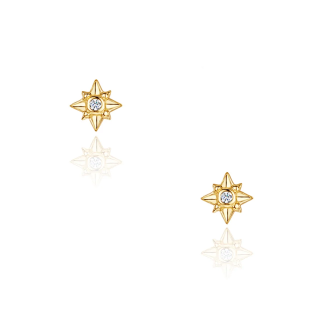 Catherine Zoraida Gold Starry Night Stud Earrings