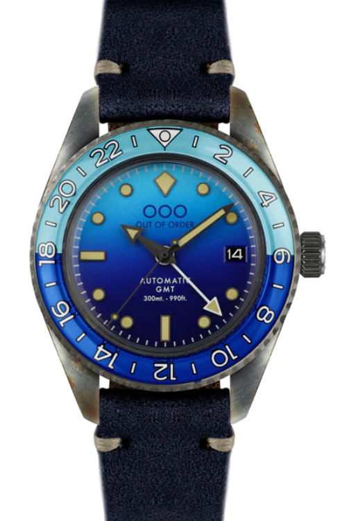 OUT OF ORDER WATCH BOMBA BLU AUTOMATIC GMT