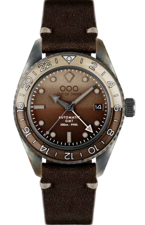 OUT OF ORDER WATCH IRISH COFFEE AUTOMATIC GMT