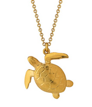 Load image into Gallery viewer, Alex Monroe - Sea Turtle Necklace - Gold
