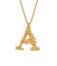 Load image into Gallery viewer, Alex Monroe - Floral Letter A Necklace
