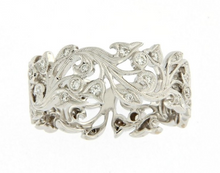 Load image into Gallery viewer, UNGAR &amp; UNGAR Orchid Spray Ring 18ct White gold and Diamond
