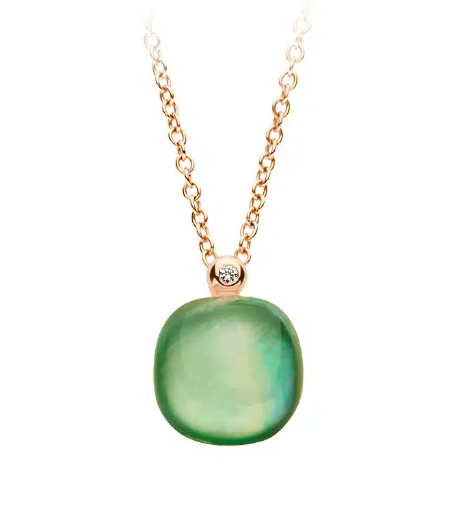 BIGLI - MINI SWEETY - Mini Sweety Pendant - Aventurine and Lemon Quartz
