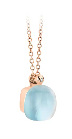 BIGLI - MINI SWEETY - Mini Sweety Pendant - Turquoise and Rock Crystal