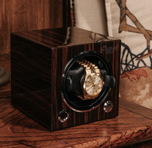 Load image into Gallery viewer, Rapport Watch Winders - Evo Cube Watch Winder Macassar
