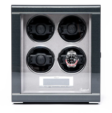 Load image into Gallery viewer, Rapport Watch Winders - Formula Quad Watch Winder - Carbon Fibre
