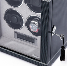 Load image into Gallery viewer, Rapport Watch Winders - Formula Quad Watch Winder - Carbon Fibre
