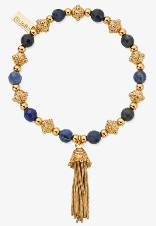 ChloBo Gold Compassion Sodalite Bracelet
