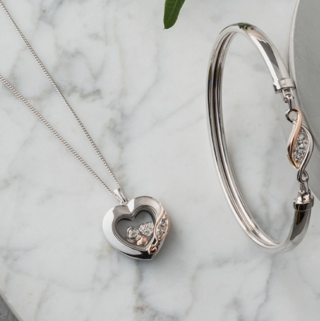Clogau Past Present Future® Sterling Silver Bangle with Topaz