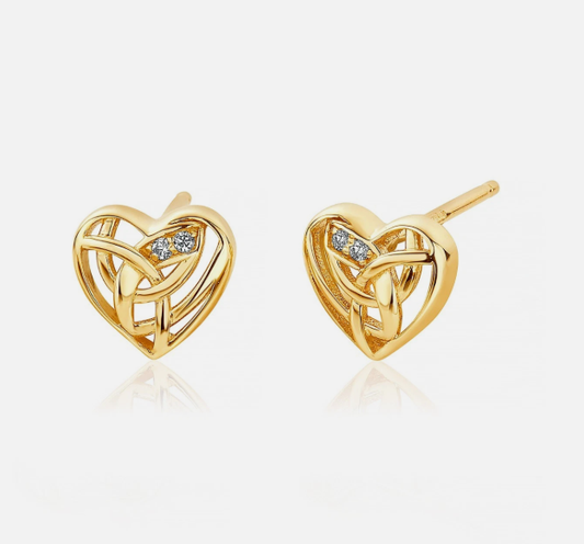 Clogau 9ct Yellow Gold Eternal Love Earrings