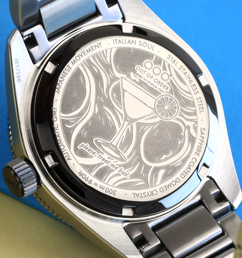 OUT OF ORDER WATCH ANGELO AZZURRO AUTOMATIC GMT - LIMITED EDITION Regular price£535.00