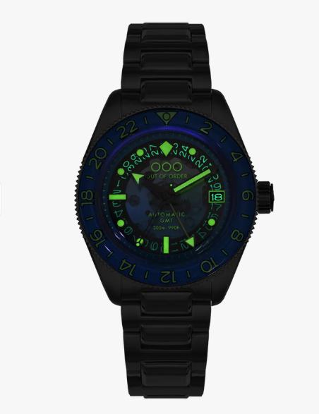 OUT OF ORDER WATCH ANGELO AZZURRO AUTOMATIC GMT - LIMITED EDITION Regular price£535.00