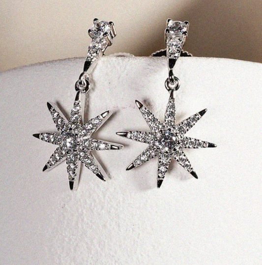 CARAT LONDON Nysa Earrings Sterling Silver