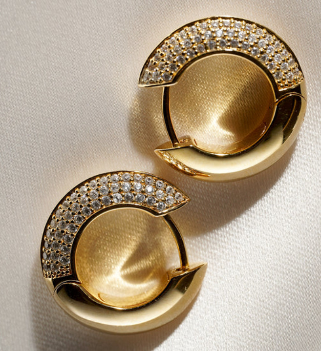 CARAT LONDON Walden Hoop Earrings Gold Vermeil