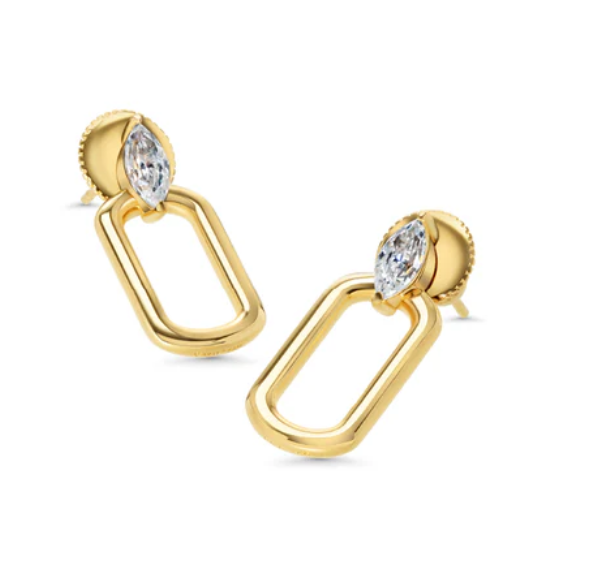 CARAT LONDON Tori Earrings Gold Vermeil