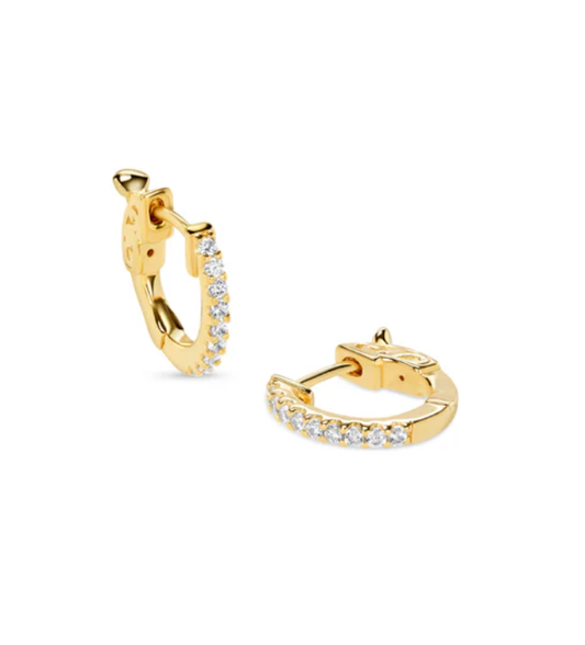 CARAT LONDON Baby Hoop Earrings Gold Vermeil