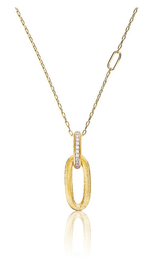 Nanis - "LIBERA" necklace with gold and diamond pendant (short) List price