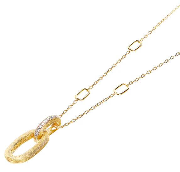 Nanis - "LIBERA" necklace with gold and diamond pendant (short) List price