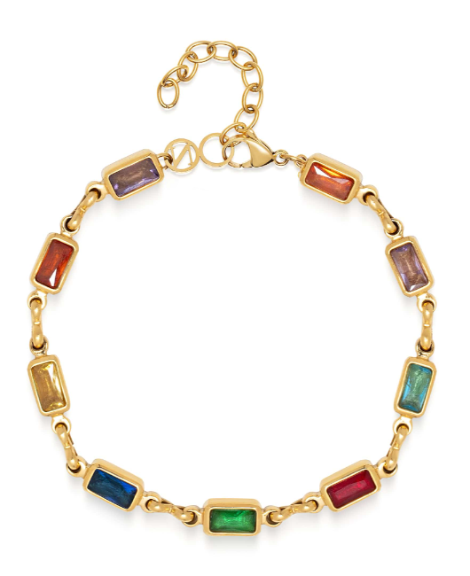 Nialaya Men's Rectangle Tennis Bracelet