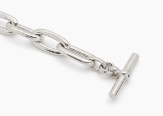Tilly Sveaas Small Silver Oval Linked Bracelet