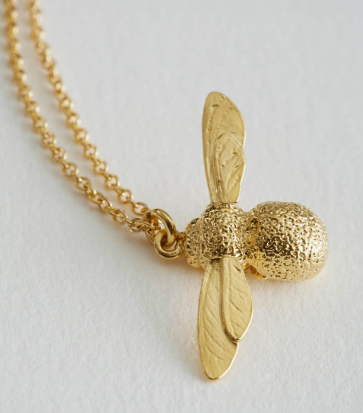 Alex Monroe - Baby Bee Necklace - 18ct Solid Gold