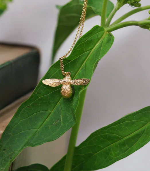 Alex Monroe - Baby Bee Necklace - 18ct Solid Gold