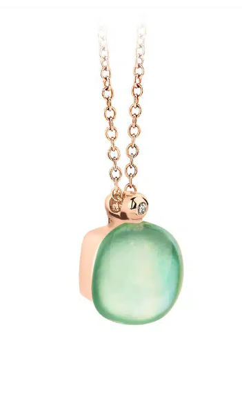 BIGLI - MINI SWEETY - Mini Sweety Pendant - Aventurine and Lemon Quartz