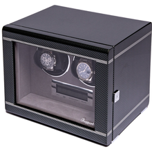 Load image into Gallery viewer, Rapport Watch Winders - Formula Duo Watch Winder - Carbon Fibre
