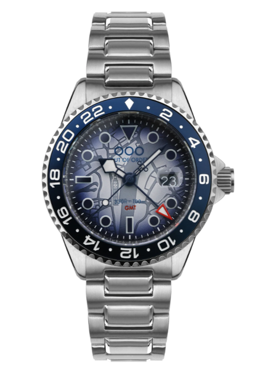 OUT OF ORDER WATCH CASANOVA GMT | LONDON BIG BEN - ULTRA BRUSHED