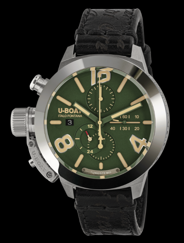 U-BOAT WATCH CLASSICO 45 TUNGSTENO CAS GREEN REF. 9581