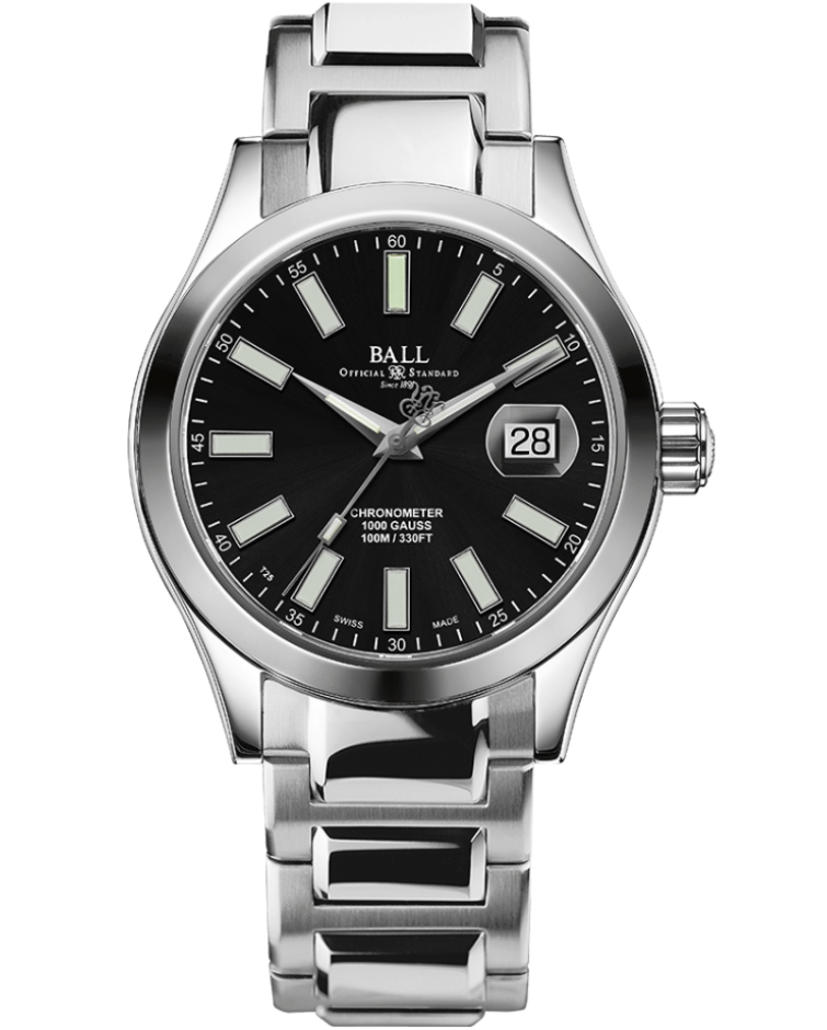 Engineer III Marvelight Chronometer | Black Dial | Steel Bracelet | NM9026C-S6CJ-BK | Ball Watches for sale by Hooper Bolton UK