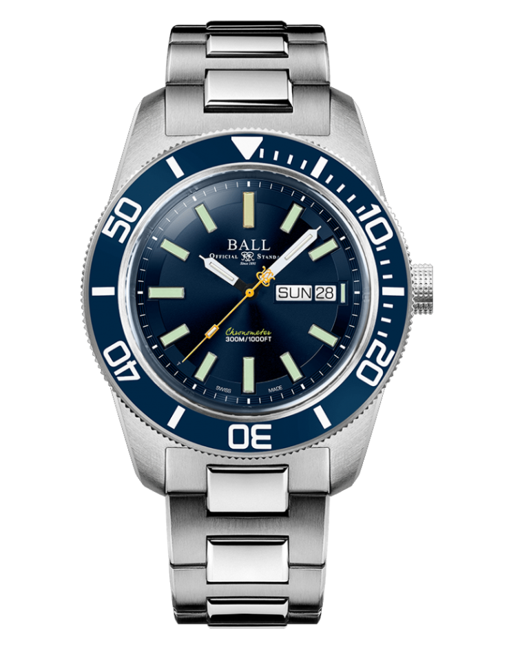 Engineer Master II | Skindiver Heritage | Blue Dial | Steel Bracelet | DM3308A-S1C-BE | Ball Watches for sale by Hooper Bolton UK
