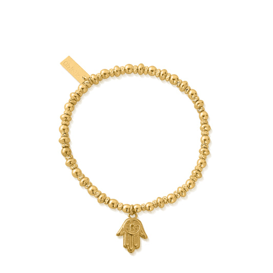 Chlobo | Didi Sparkle Hamsa Hand Gold Bracelet | GBDS2070 | by Hooper Bolton