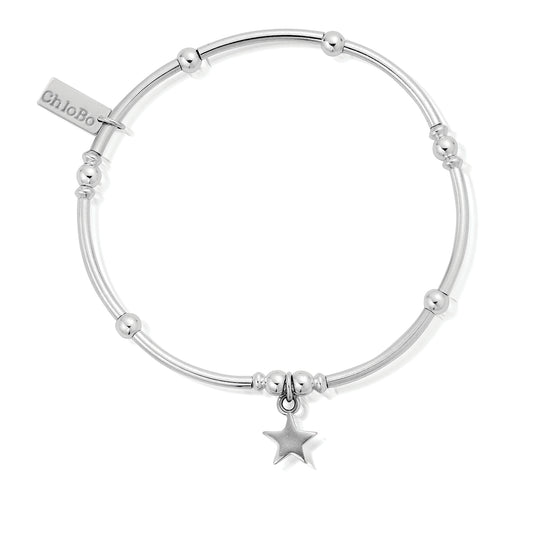 Chlobo | Mini Noodle Ball Star Silver Bracelet | SBMNB806 | by Hooper Bolton