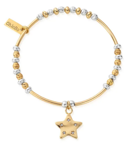 ChloBo Mixed Metal Sparkle Star Bracelet | Hooper Bolton