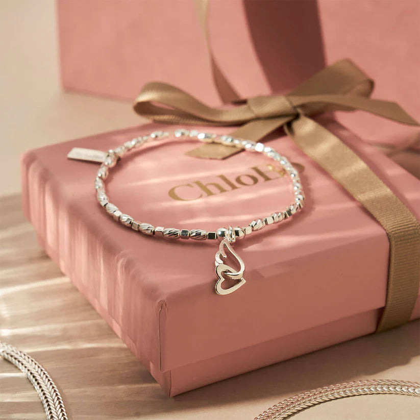 Chlobo | Soul Glow Interlocking Heart & Angel Wing Bracelet | Hooper Bolton UK