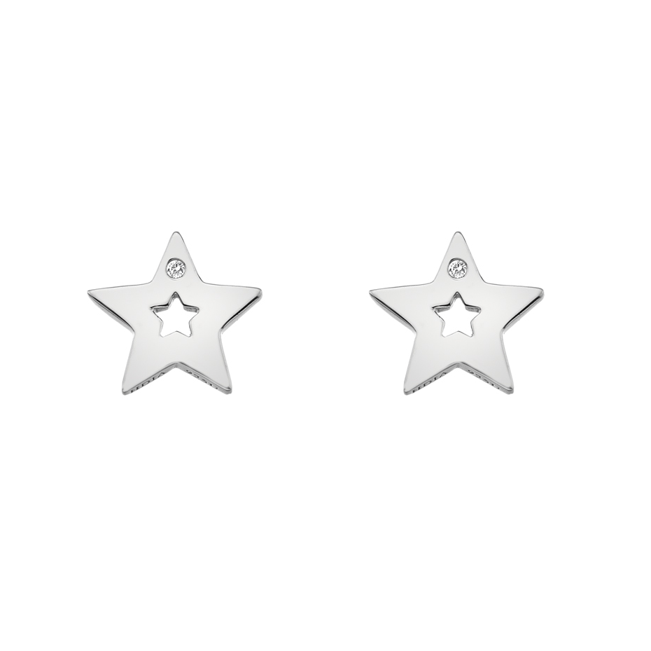 Hot Diamonds Amulet Star Silver Earrings | DE587 | by Hooper Bolton