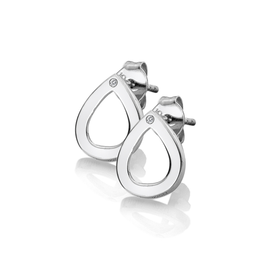 Hot Diamonds Amulet Teardrop Silver Earrings | DE615 | by Hooper Bolton