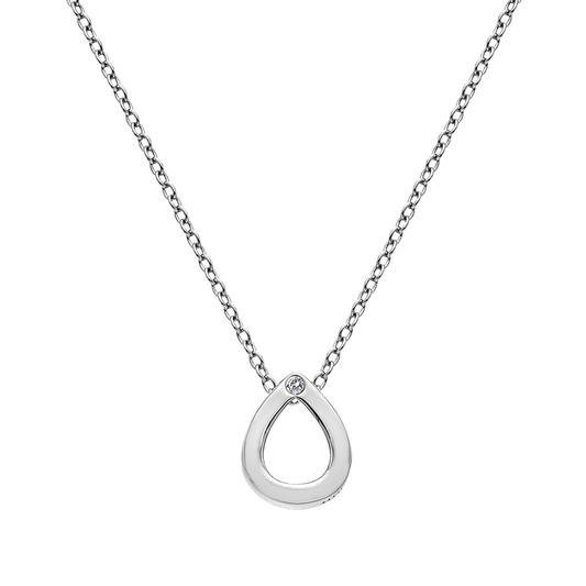 Hot Diamonds Amulet Teardrop Silver Pendant | DP746 | by Hooper Bolton
