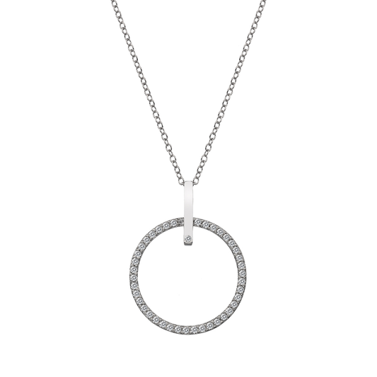 Hot Diamonds Constant Circle Silver Pendant - 25mm | DP718 | by Hooper Bolton