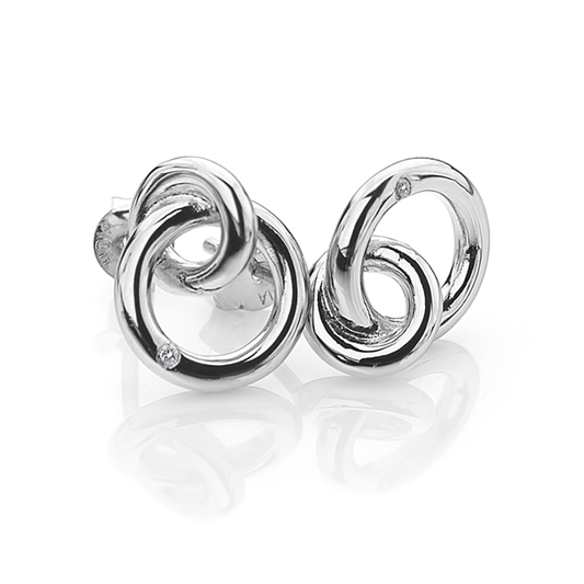 Hot Diamonds Eternal Silver Earrings | DE308 | by Hooper Bolton