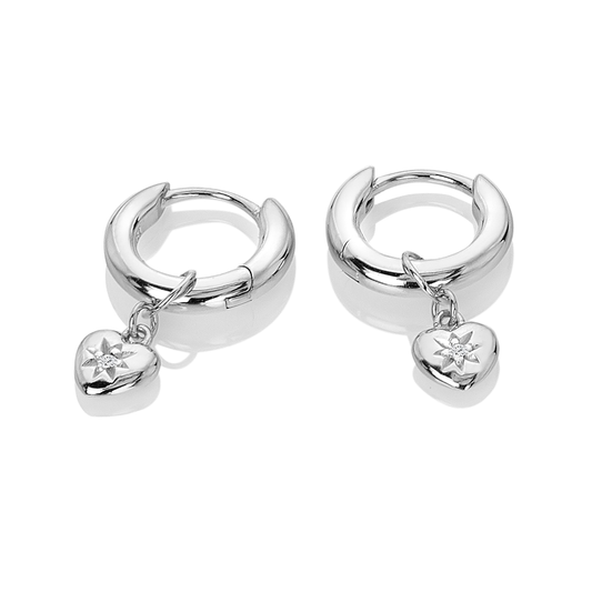 Hot Diamonds Heart Silver Earrings | DE718 | by Hooper Bolton